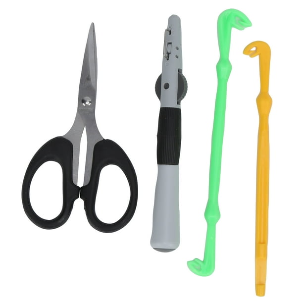 Fishing Tying Tool Kit, Lightweight Portable Fishing Line Knot Tying Tool  Durable With Scissors Single And Double Hook Knot Tier For Fishing 