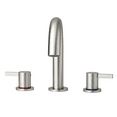 thumbnail image 2 of Bathroom Lavatory Faucet 8 Inch Widespread 2 Handle 3 Hole 360 Degree Spout Pop Up Drain Brushed Nickel Lead Free Stainless Steel, 2 of 10
