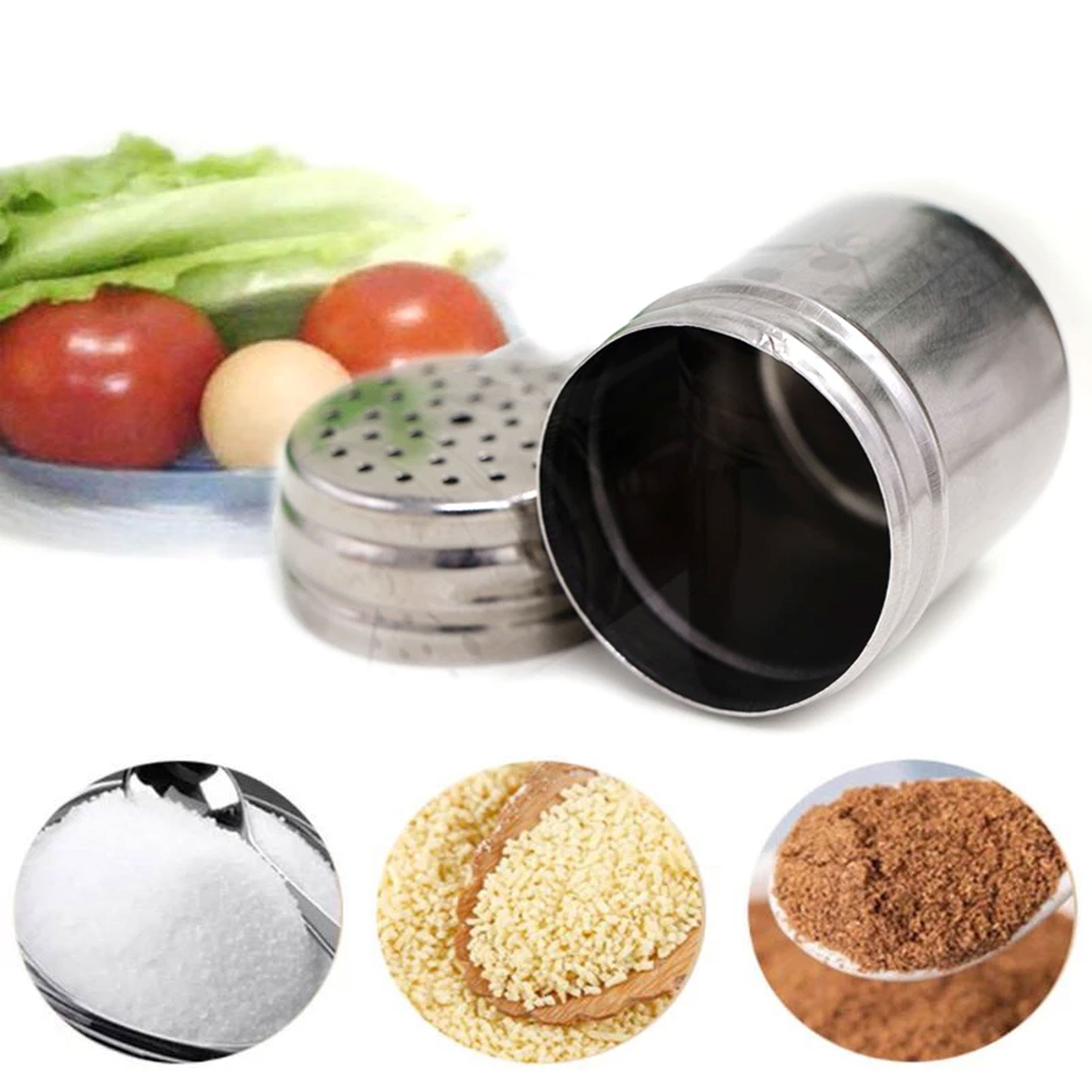 Set for spices Estet, 4 items: salt shaker, pepper shaker, 2