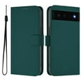 thumbnail image 2 of Compatible with Google Pixel 6 Wallet Case with RFID Blocking Credit Card Holder, PU Leather Folio Flip Kickstand Protective Shockproof Anti-fall Phone Case Cover Women Men,Darkgreen, 2 of 11