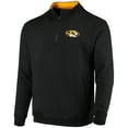 thumbnail image 2 of Men's Colosseum Black Missouri Tigers Tortugas Logo Quarter-Zip Jacket, 2 of 4