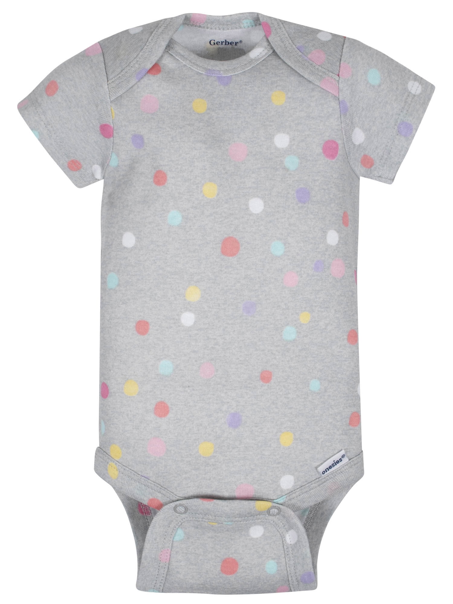 Organic Cotton Short Sleeve Onesies Bodysuits, 3Pk (Baby Girl)