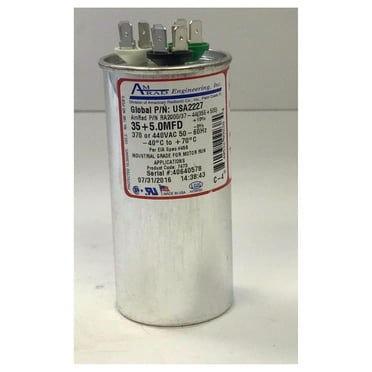 AMRAD USA Amrad Run Capacitor 35   5 MFD 370/440 Volt USA2227