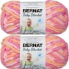 Spinrite Bernat Baby Blanket Yarn-Peachy, 1 Pack of 2 Piece