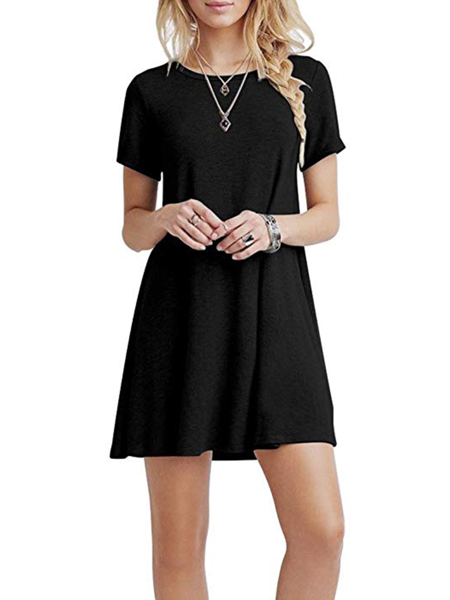 plain short dresses