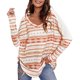 thumbnail image 1 of Camiseta de Navidad para mujer, suelta, de talla grande, de manga larga, con cuello en V, camisas de Abanopi Extragrande, 1 of 7