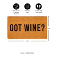 thumbnail image 3 of 28" x 16" Nature Coir Mat, Got Wine?, 3 of 6