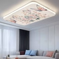 thumbnail image 2 of Fluorescent Light Covers 4 Pack 4x2 ft Spring Flowers Pink Butterfly Ceiling Light Covers Linen Background Light Filters for Classroom, Office & Home, Drop Ceiling Light Covers, 2 of 8
