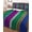 Green Blue, variant on Twin XL Quilt Bedding Set, Mexican Style Reversible Summer Quilt 3 Pieces, Colorful Mexico Stripes Orange Purple Lightweight Bedspreads Coverlets with 2 Pillow Shams for All Seasons