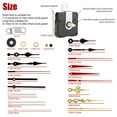 thumbnail image 5 of EEEkit 4pcs DIY Wall Quartz Clock Movement Mechanism, Battery Operated Clock Motor Kit, DIY Repair Parts Replacement with 6 Sets of Hands (0.7inch/ 18mm, Red, White, Black, Gold), 5 of 10