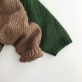 thumbnail image 5 of IVEYRTF Kids Fleece Lined Solid Color Cardigan Sweatshirt Soft Round Neck Long Sleeve Cozy Spring Fall Knitwear Comfortable Tops for Children 3-8 Years(Green,4 Years), 5 of 7