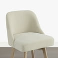 thumbnail image 6 of Spruce & Spring Modern Swivel Counter Stool with Upholstered Seat and Rounded Back for Kitchen or Bar Set of 2, Ivory, 6 of 9