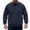 #Navy_014, variant on Domuza Men's Crewneck Fleece Sweatshirt Solid Color Classic Pullover Long Sleeve Tops Fall Winter Casual Regular Fit Sweatshirts