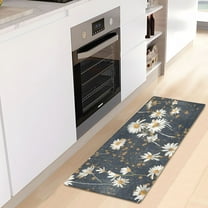 Daisy Flowers Luxury Kitchen Rug Non Slip Bathroom Plush Mat Shaggy Bedroom Carpet 39"x20"