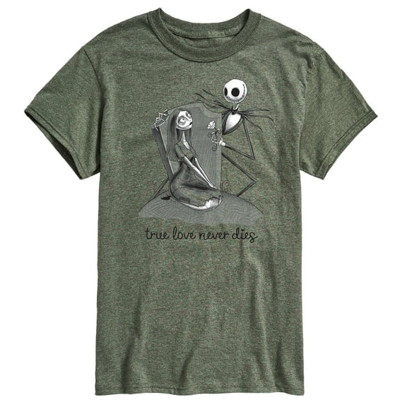 The Nightmare Before Christmas - True Love Never Dies - Men's Short Sleeve Graphic T-Shirt