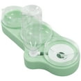 thumbnail image 4 of Cat Double Food Bowls, Odourless Cat Wet Dry Food Bowl Set Multipurpose PP Splash Proof  For Dogs Light Green, 4 of 8