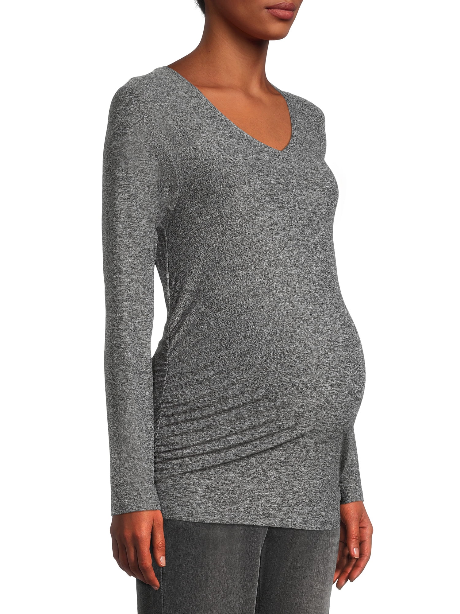 Time and Tru Women’s Maternity Long Sleeve Tshirt, 2Pack