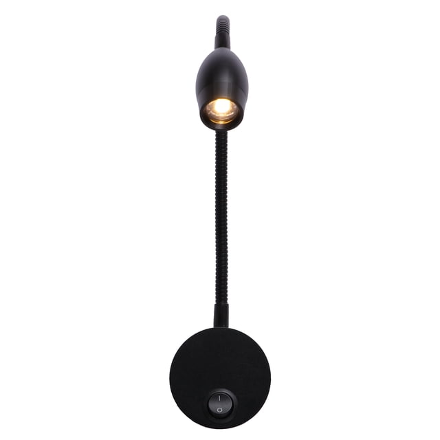 Lámpara De Noche Lámpara De Lectura De 1W Iluminación Suave Luz De Noche Luz De Pared Lámpara De Dormir Con Rotación De 360 Grados Base De Interruptor De Botón De Cuello De Ganso Flexible Eigraketly HA025130-01