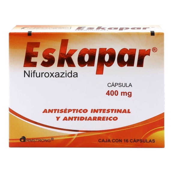Eskapar cápsulas 16 pzas de 400 mg c/u