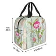 thumbnail image 2 of Pofeuu Vintage Wood Background with Floral Print Lunch Bag Lunch Box Large Capacity Insulated Lunch Bag for Adult, Leakproof Reusable Lunch Tote Bags for Work, 2 of 5