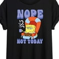 thumbnail image 3 of SpongeBob SquarePants - Not Today Spongebob - Juniors Ideal Flowy Muscle T-Shirt, 3 of 6