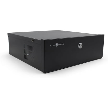 Heavy Duty Steel 15" x 15" x 5" DVR, PC, TV Security Lock box, 16 Gauge steel walls, Exhaust Fan, lock and key. Great for securing electronics in any public setting!