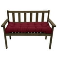 thumbnail image 2 of TOPCHANCES Indoor Outdoor Bench Cushion Water Resistant Wicker Sofa Swing Cushion, Garden Furniture Loveseat Lounger Seat Pad (51 x 19.6 inch, Red), 2 of 9