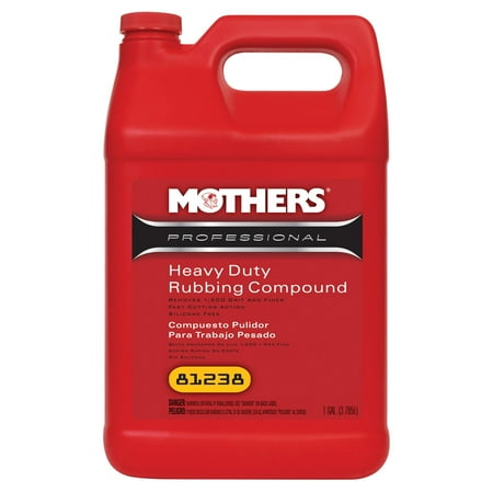 Heavy Duty Rubbing Compound - Mothers Wax & Polish MTR-81238 Heavy Duty Rubbing Compound. One Gallon