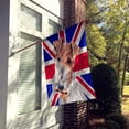 thumbnail image 2 of Wire Fox Terrier with English Union Jack British Flag Flag Canvas House Size, 2 of 2