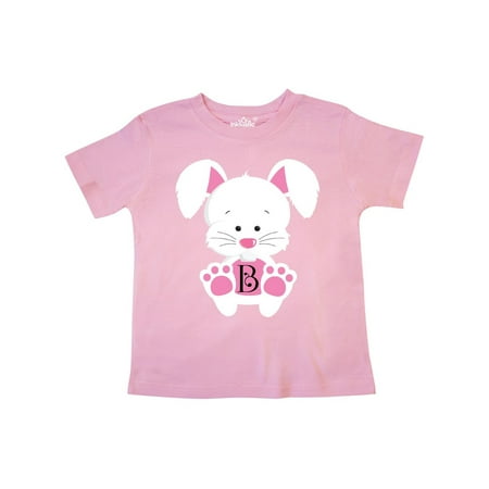 Monogrammed Items - Easter Bunny Letter B Monogram Toddler T-Shirt