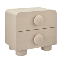 Nightstand Side End Table, Brown, Wood, Hotel Bedroom, Modern Contemporary, HB38169