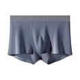 thumbnail image 3 of UVEASISHA Mens Big and Tall Boxer Briefs Cotton Soft Low Rise Underwear Short Leg Casual Underpants Dark Gray L, 3 of 7