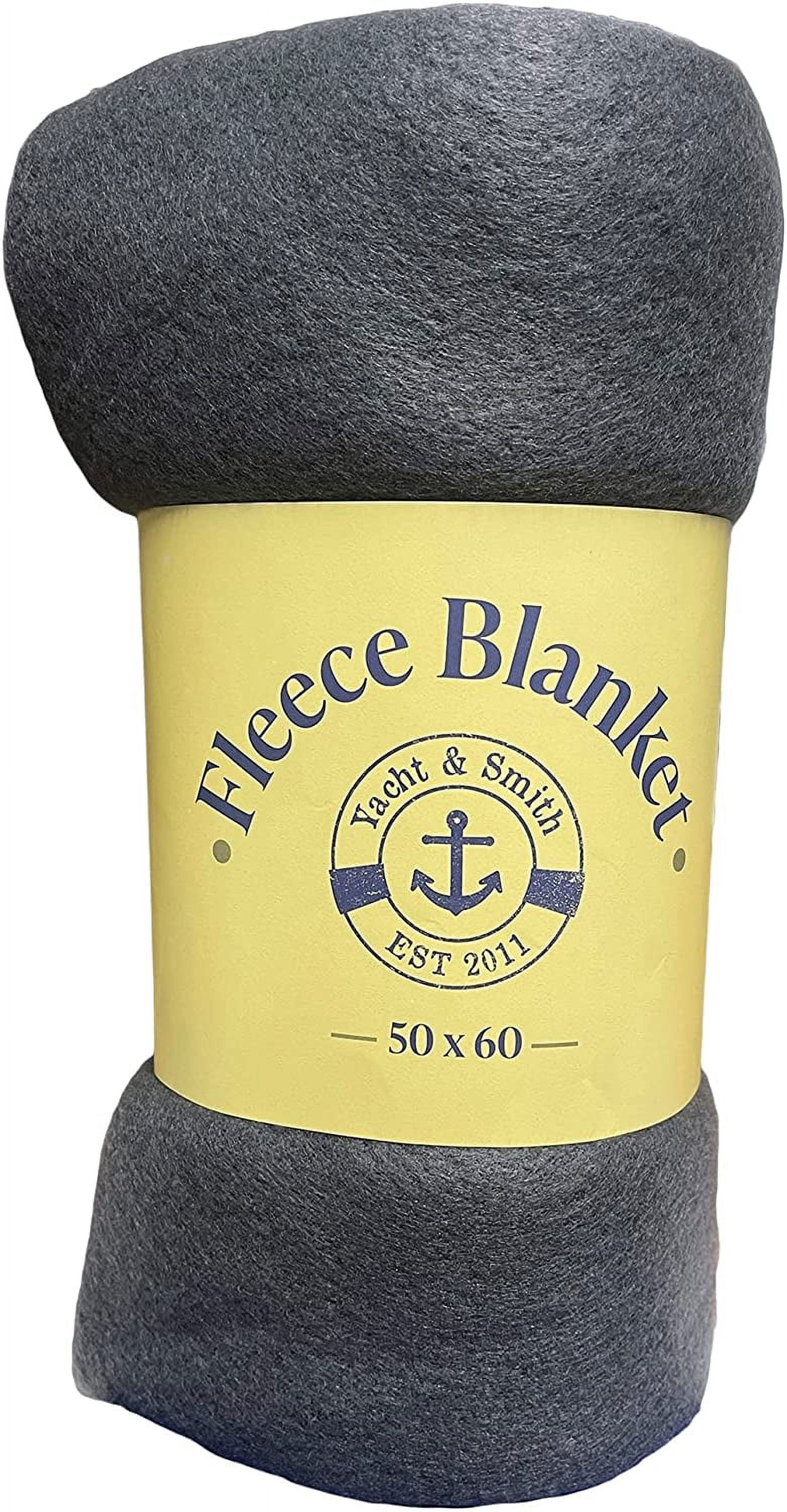 Yacht & Smith Soft Fleece Blankets 50 X 60, Lightweight, Cozy Warm Throws Dark Colorful Blanket Sofa Travel Outdoor, Wholesale