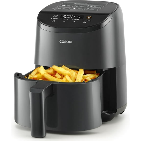 Air Fryer 2.1 QT, Small & Mini 4-in-1 airfryer Ideal for Simple Meals and Snack, Easy to Leftover Food to Crispy, Up to 97% Less Oil, 30 In-App Recipes, Nonstick & Dishwasher-Safe Basket