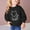 Black, variant on Luxalzxs Kids Sweatshirts Cute Cat Print Long Sleeve Pullover Top Sweatshirt Toddler Baby Girls Crewneck Shirts Tops Fall Winter Clothes 2-10T