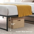 thumbnail image 6 of NEILA Queen Size Metal Bed Frame, 13 Inch Platform Bedframe with 3 in 1 Steel Support, Heavy Duty Metal Platform Bed Frame No Box Spring Needed Mattress Foundation Easy to Assemble, Black, 6 of 11