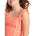 thumbnail image 2 of Justice Girls Smocked Ruffle Garment Dye Tank Top, Sizes XS-XLP, 2 of 4