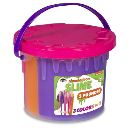 Nickelodeon Tri-Color Slime Bucket by Cra-Z-Art - Colors May (Best Way To Color Slime)