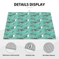 thumbnail image 3 of Honeii Great White Shark Print Kitchen Drying Mat Coffee Bar Mat Hide Stain Coffee Maker Mat for Countertops Coffee Pot Dish Drying Mat, 3 of 7