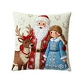 thumbnail image 6 of Christmas Pillow Covers - No Insert Included, Soft Fabric with Hidden Zipper - Festive Home Decor for Sofa, Bedroom, Living Room and Holiday Parties, 17.72*17.72in, B, 6 of 6