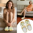 thumbnail image 5 of Uourmeti Frog Butterfly Sunflower House Slippers Soft Plush Fuzzy Comfy Non Slip Indoor Outdoor Shoes Warm Cozy Memory Foam Sole Lightweight For Women Men, 5 of 6