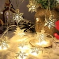 thumbnail image 6 of Festival Supplies USB Battery Powered Painted Bell Snowflakes String Lights Christmas Decoration Santa Claus PAINTED BELLS-USB 3M 20 LIGHTS, 6 of 8