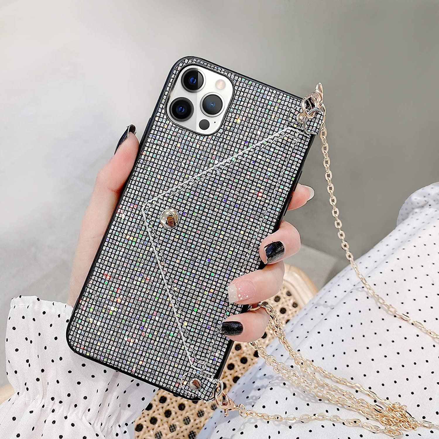for iPhone 11 Bling Case, Glitter Diamond Sequins Case Small