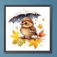thumbnail image 3 of Pintura de diamante 5D DIY, kit de paraguas y pájaro con taladro redondo completo, decoración del hogar, 30x30cm, 3 of 9