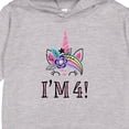 thumbnail image 3 of Inktastic 4th Birthday Unicorn Party 4 Year Old Girl Toddler Hoodie, 3 of 4