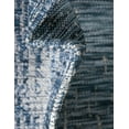 thumbnail image 7 of Unique Loom Outdoor Modern Collection Area Rug - Ombre (4' 1" Round Blue/Ivory), 7 of 7