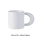 thumbnail image 2 of Bewildely Taza de café de cerámica reutilizable para el hogar, oficina, dormitorio, bebida, té de la leche, taza de desayuno, reutilizable con asa, para Teteras Blanco Bewildely HA081206-04, 2 of 6