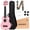 Pink, variant on AODSK  21"  Ukulele Kit with Case, Clip-On Tuner, Strap, Nylon Strings, Picks, Online Lesson, Ukelele Beginner Series (Natural)