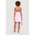 thumbnail image 3 of Women's Sleeveless Tie Front Tiered Halter Mini Dress, 3 of 3