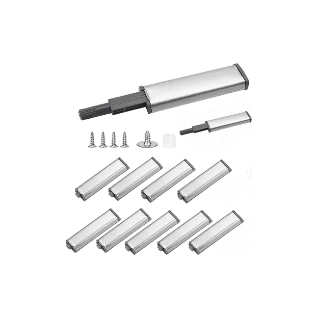 Herrajes de Cajones Push Open BELUG 10 Piezas Plata